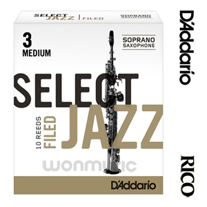 [DAddario RICO]다다리오 리코 셀렉트 재즈 소프라노 색소폰 리드  / Select Jazz
