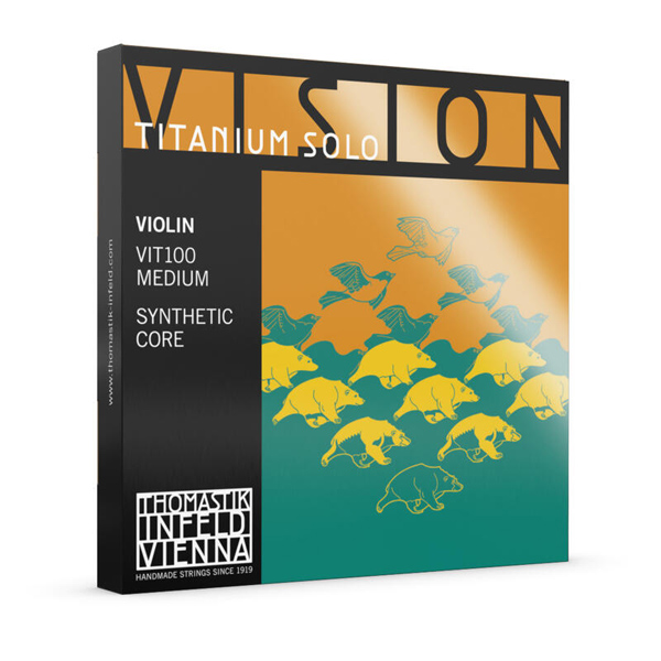 [THOMASTIK INFELD VIENNA]丶ƽ񿣳 (VISION) ƼŸ ַ ̿ø   Ʈ / Titanium Solo Violin String Set