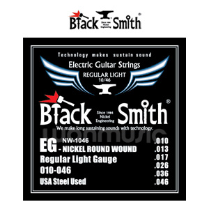 [BLACK SMITH] 블랙스미스 일렉 기타 스트링 레귤러 라이트 NW-1046 (010 - 046) / Electric Guitar Strings